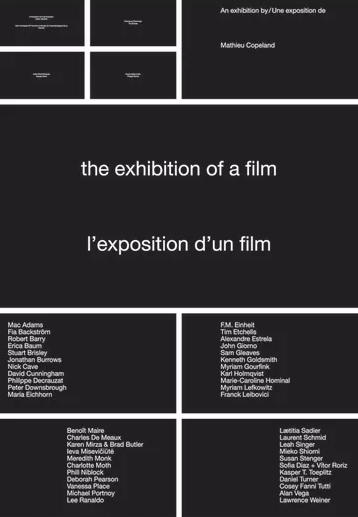 @Mathieu Copeland, L’exposition d’un film, 2014