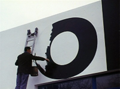 @Olivier Mosset et Jean-Baptiste Sauvage, Les ronds rouges arrivent, 1967