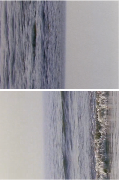 Horizon I - sea #1 et Horizon I - sea #2, 1971 © Jan Dibbets